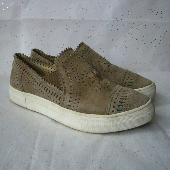 Seychelles So Nice Slip on Suede Platform Sneaker Loafer Tan Taupe 8.5 Casual - Picture 3 of 7
